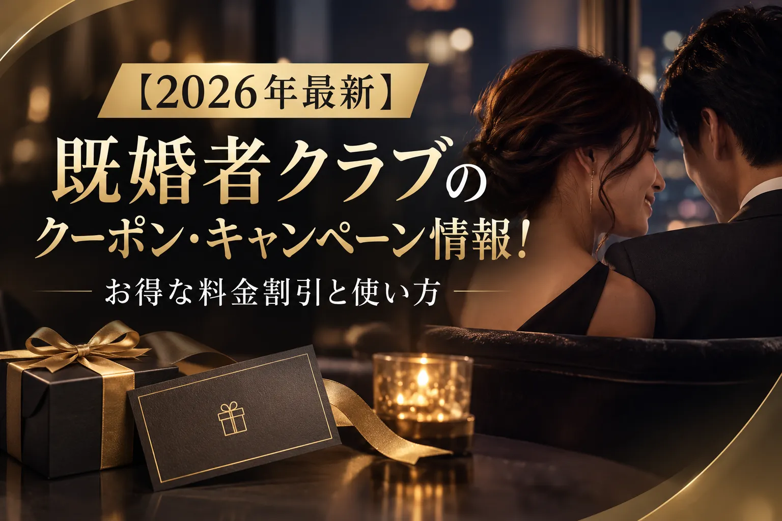 【2026年最新】既婚者クラブのクーポン・キャンペーン情報!お得な料金割引と使い方